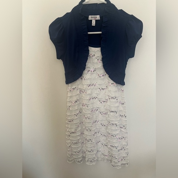 SPEECHLESS KIDS LONG DRESSY RUFFLED DRESS W/SEQUINS OF LIGHT PURPLE COLOR SZ 12 - Picture 1 of 8